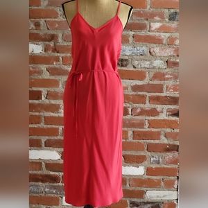 Espresso red size 10 vintage with tags slip dress and jacket set